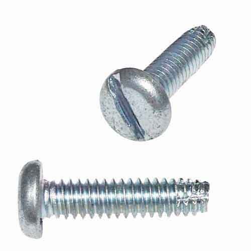 PTC01012 #10-24 X 1/2" Pan Head, Slotted, Thread Cutting Screw, Type-F, Zinc